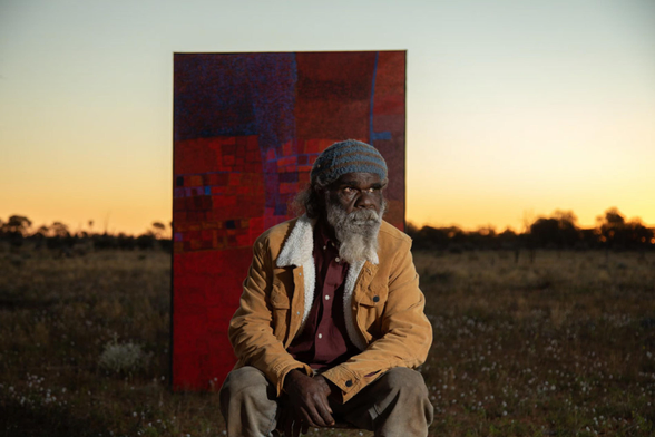  Noli comes from a long line of painters who transferred oral stories of their birthplaces into paintings to prove their sovereignty. This image shows the interconnectedness between the artist, his work and surroundings.

Photograph: Philip Gostelow
