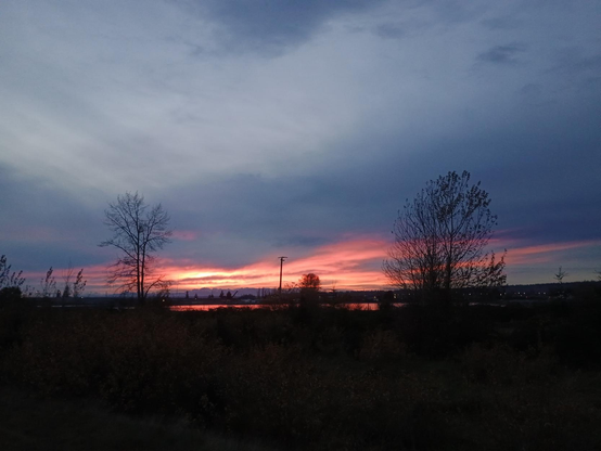 Sunset over Puget sound