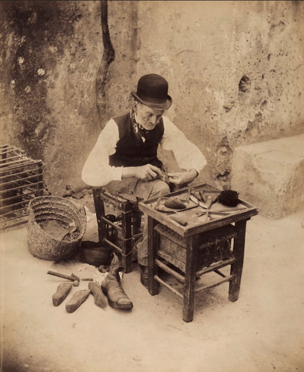 Palermo 1880 "u scarparu" (il ciabattino)