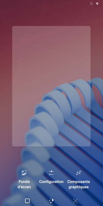 A screenshot of the Plasma Mobile home screen. Tweaked to perfection!!!11!!