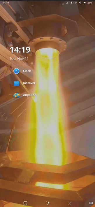 The Halcyon interface for Plasma Mobile.