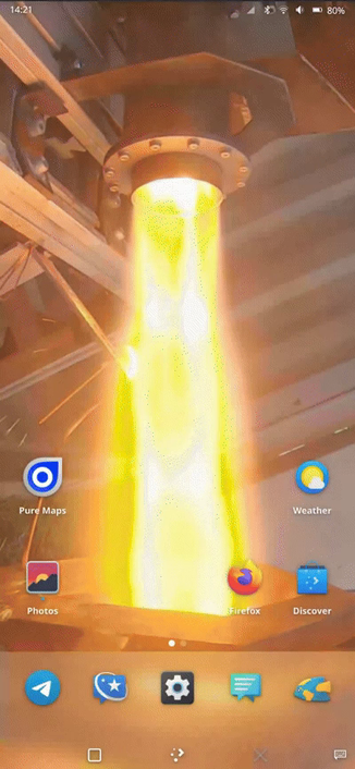 The Folio interface for Plasma Mobile.