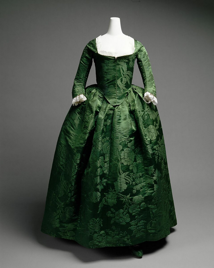 the dress seen from the front without the kerchief 