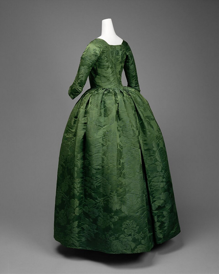 the dress seen from the reverse in a three quarter view 