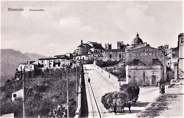 Palermo primi del 900', strada panoramica per Monreale