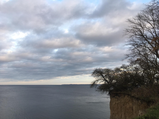 Blick in die Lübecker Bucht ca. 35 Minuten vor Sonnenuntergang. 