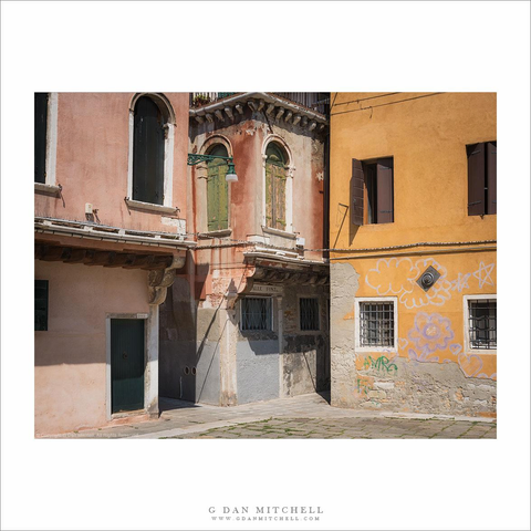 Old Venice buildings. 