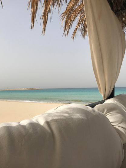 Sitting by the sea in the north coast of Alexandria. 