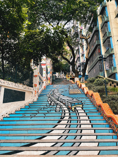 iPhone 12 Pro photo by Chicago artist Jenny Lam of Zaozilanya Footpath in Chongqing, China