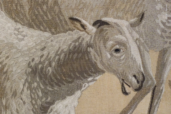 Even closer view of the tapestry in Łazienki palace. The longer I look at the detail in this, the more amazed I become. Every warp and weft...