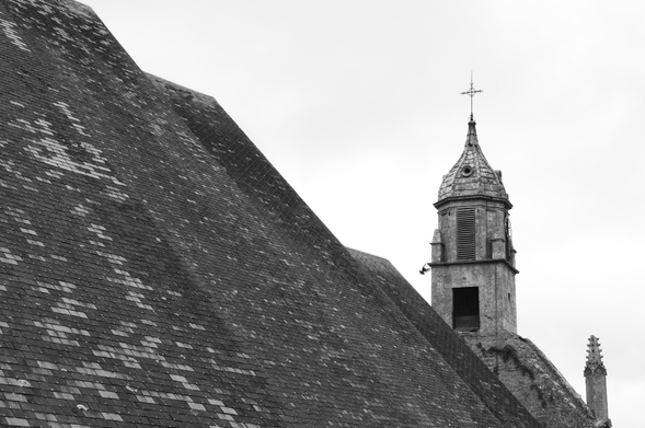 Roof and tower of a church