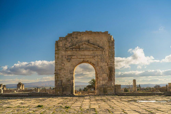 The Arch of Trajan in Makthar, Tunisia