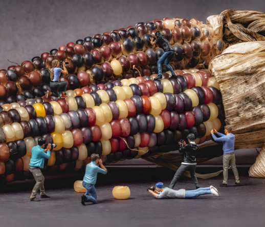 Macro Photographers and Indian Corn