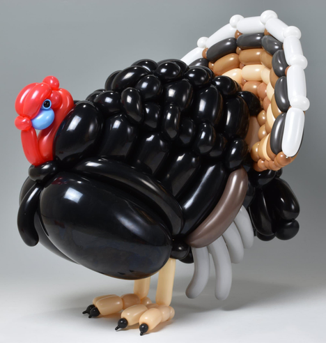 a balloon turkey