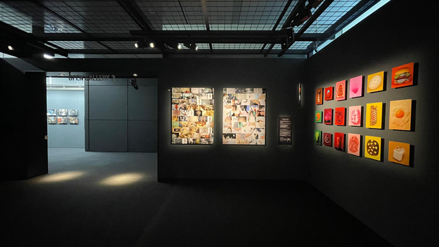 iPhone photo of photography work on display at the 2025 Graphgate exhibition at Canon S Tower Gallery, Shinagawa Inter City. 