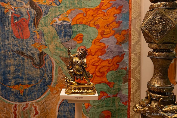 Golden figurine at the Museum of Natural History