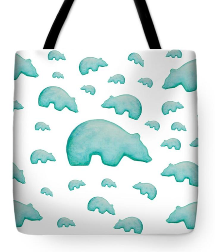 Good luck bear colony on tote bag