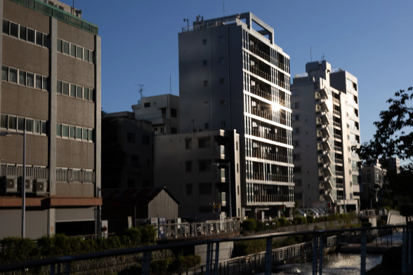 Photo of an apartment building
