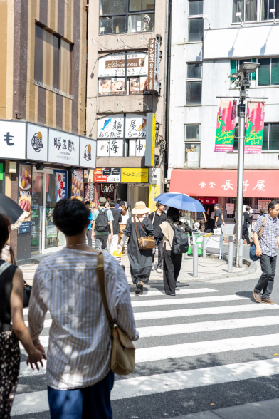 Street Crossing in a place I can't remember.