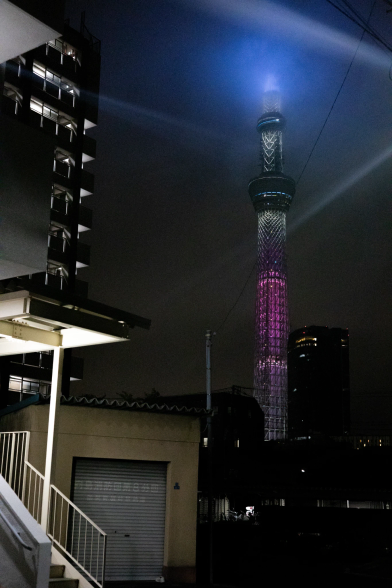 The Tokyo Skytree at night