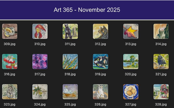 Thumbnail showing some of the pieces in the video.