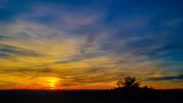 Sunset and dusk this afternoon, Dec 3rd, from Buck Hill!