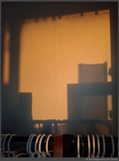 Sunset light in my room.