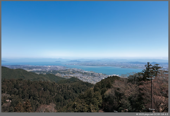 Biwa-ko, from Mt. Hiei, Shiga-ken, Japan.