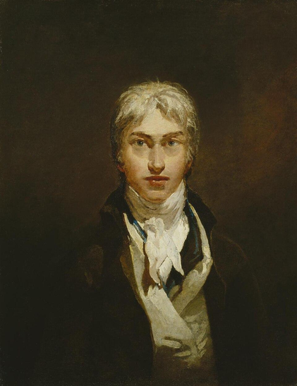 Joseph Mallord William Turner auto-retrato

The oil painting shows the young artist with tousled blonde hair, wearing formal late 18th/early 19th-century attire including a dark coat and white cravat.

https://en.wikipedia.org/wiki/J._M._W._Turner#/media/File:Joseph_Mallord_William_Turner_auto-retrato.jpg