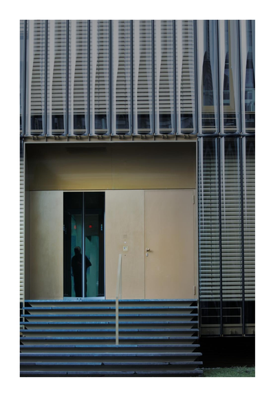 Trapped at the office.

Surreal image of a man inside his office looking out of the door from the inside.  It is a saddening sight and I feel for this person.

Image by Jan Brons