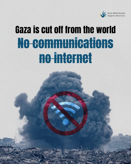 Cut wifi gaza