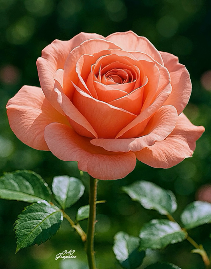 Sunshine Peach Pink Rose