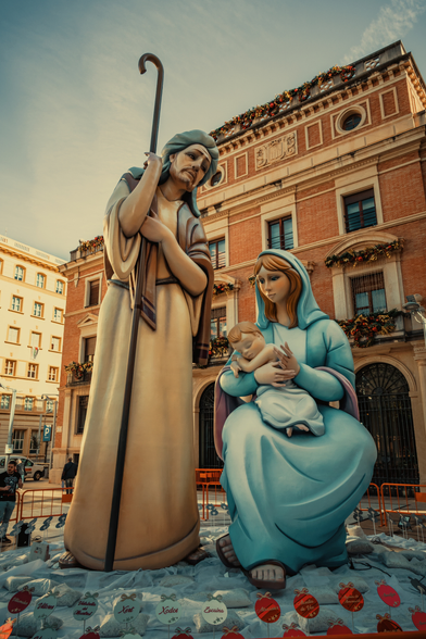 El Belén mas grande de la provincia de Castellón, situado en la plaza de Las Aulas, en Castellón de la Plana.