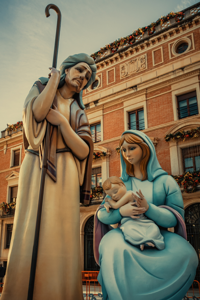 El Belén mas grande de la provincia de Castellón, situado en la plaza de Las Aulas, en Castellón de la Plana.