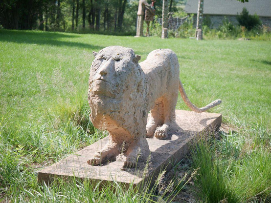 Sculpture garden near Hollandale, Wisconsin