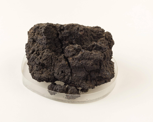 Probably not the most enticing-looking fruit cake, but considering it’s around 3,500 years old, it's still managing to hang in there (mostly). Found in the tomb of a well-to-do Egyptian woman.
Cake of dates, raisins, 15 cm length, Egypt, c.  1492–1473 BC
The Metropolitan Museum of Art, New York