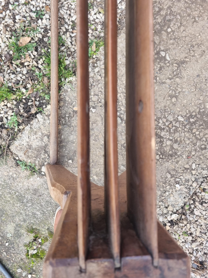 Les lames du Hache-foin manuel entièrement conçu avec du bois