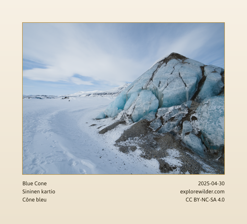 Ice cone in the tundra