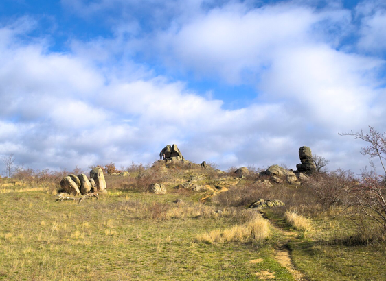 Kogelsteine rock formations near eggenburg, lower austria