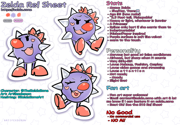 fan art reference sheet