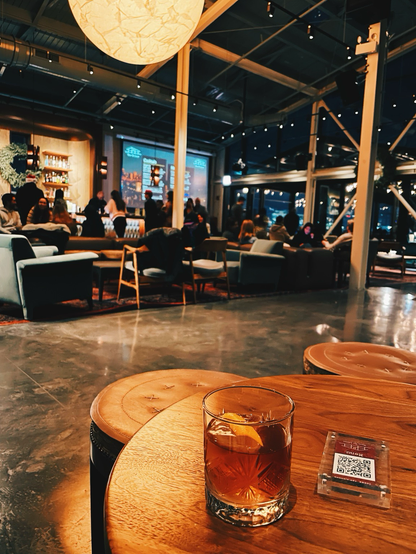 iPhone 12 Pro photo by Chicago artist Jenny Lam inside the Three Top Lounge at the Salt Shed Chicago