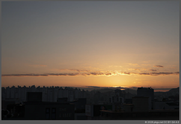Before sunrise, Seoul.