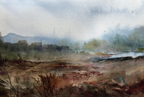 Landscape 
Watercolor 
Cotton paper
30x40 cm
#art #landscape #watercolor #mastoArt 