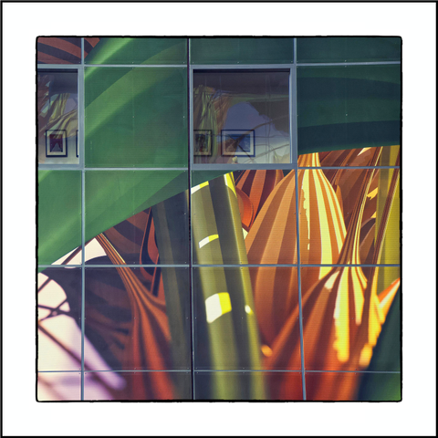 Fenster im Inneren der Rotterdamer Markthalle