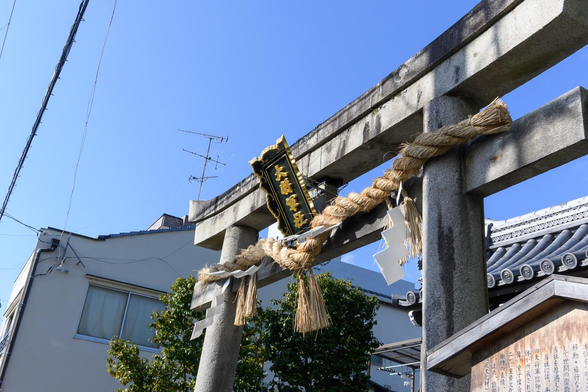 大将軍八神社の鳥居。/ 2026.01.18 大将軍八神社から