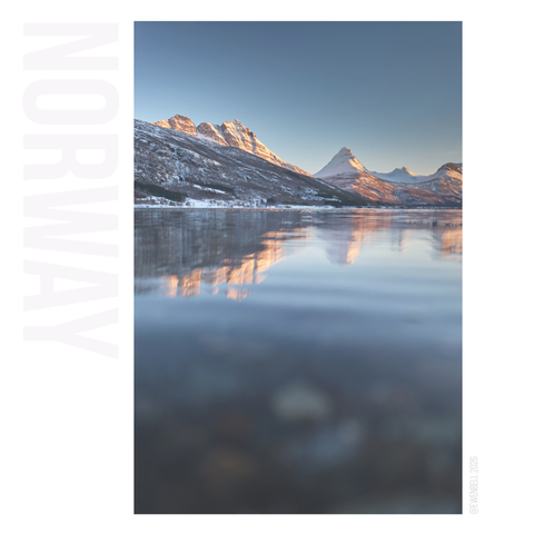 Grovfjord from the shore looking back to Revtind and it's friends.