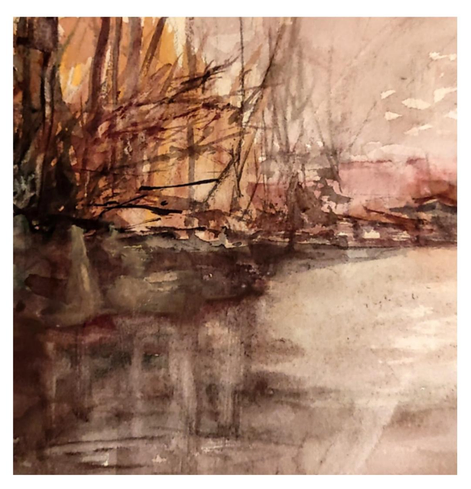 River
Watercolor
30x30 cotton paper 
#art #watercolor #painting #mastoArt #river