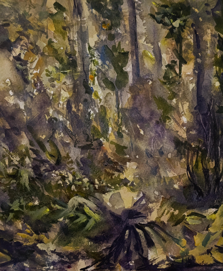 Jungle series 
Watercolor painting 
Cotton paper 25x25cm
#watercolor #landscape #painting #art #mastoArt 