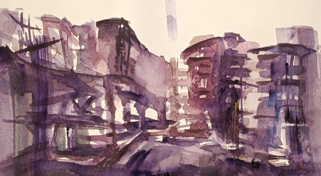 Street series sketch
Watercolor painting 
Cotton satin paper 180grs
#art #watercolor #painting #sketch #urbanism