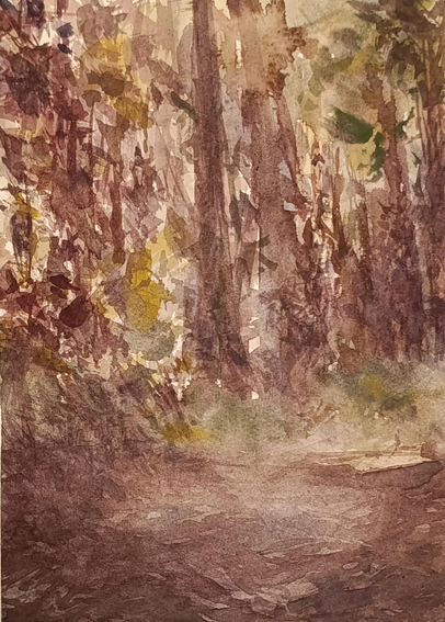 Forest
Summer VS Winter
Watercolor painting 
Cotton paper 
#art #mastoArt #watercolor #forest #trees #painting 